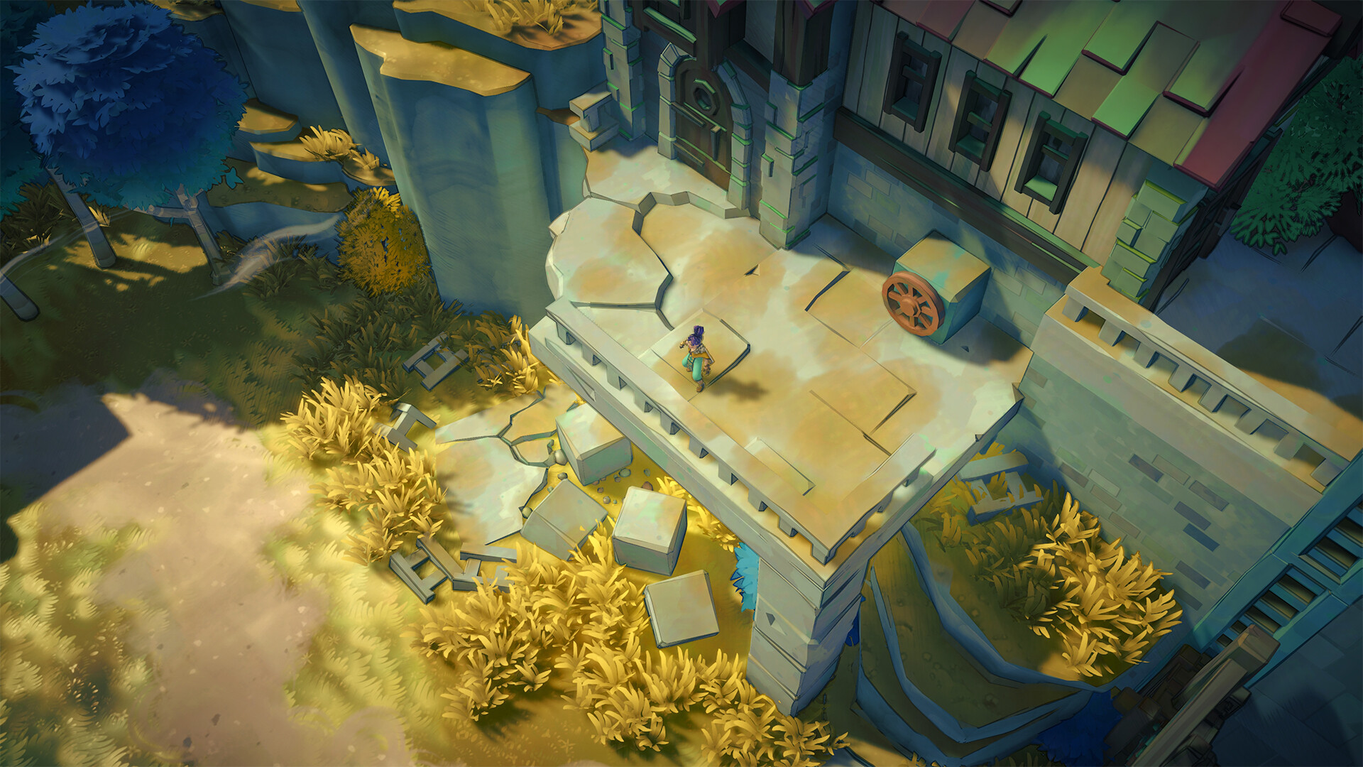 An official environment preview showing the visual world of Uncanyon.